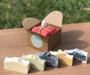 coffret découverte 5 savons doux fabrication artisanale savonnerie nala fabriqué en france bergerac dordogne