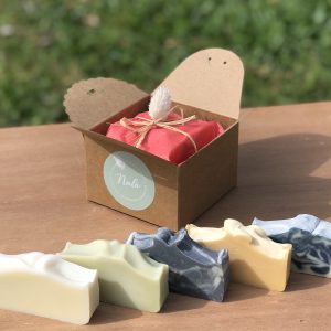 coffret découverte 5 savons doux fabrication artisanale savonnerie nala fabriqué en france bergerac dordogne